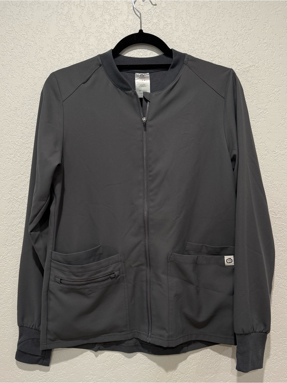 WINK thrive scrub zip utility jacket- S